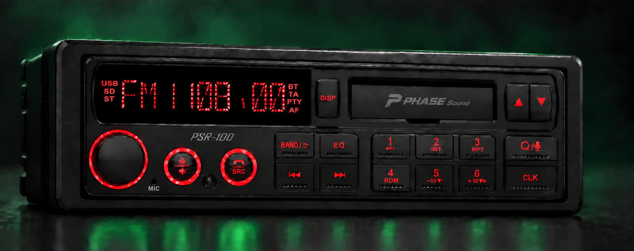 PHASE Sound PSR-100: simulação de sete cores nos botões e no display